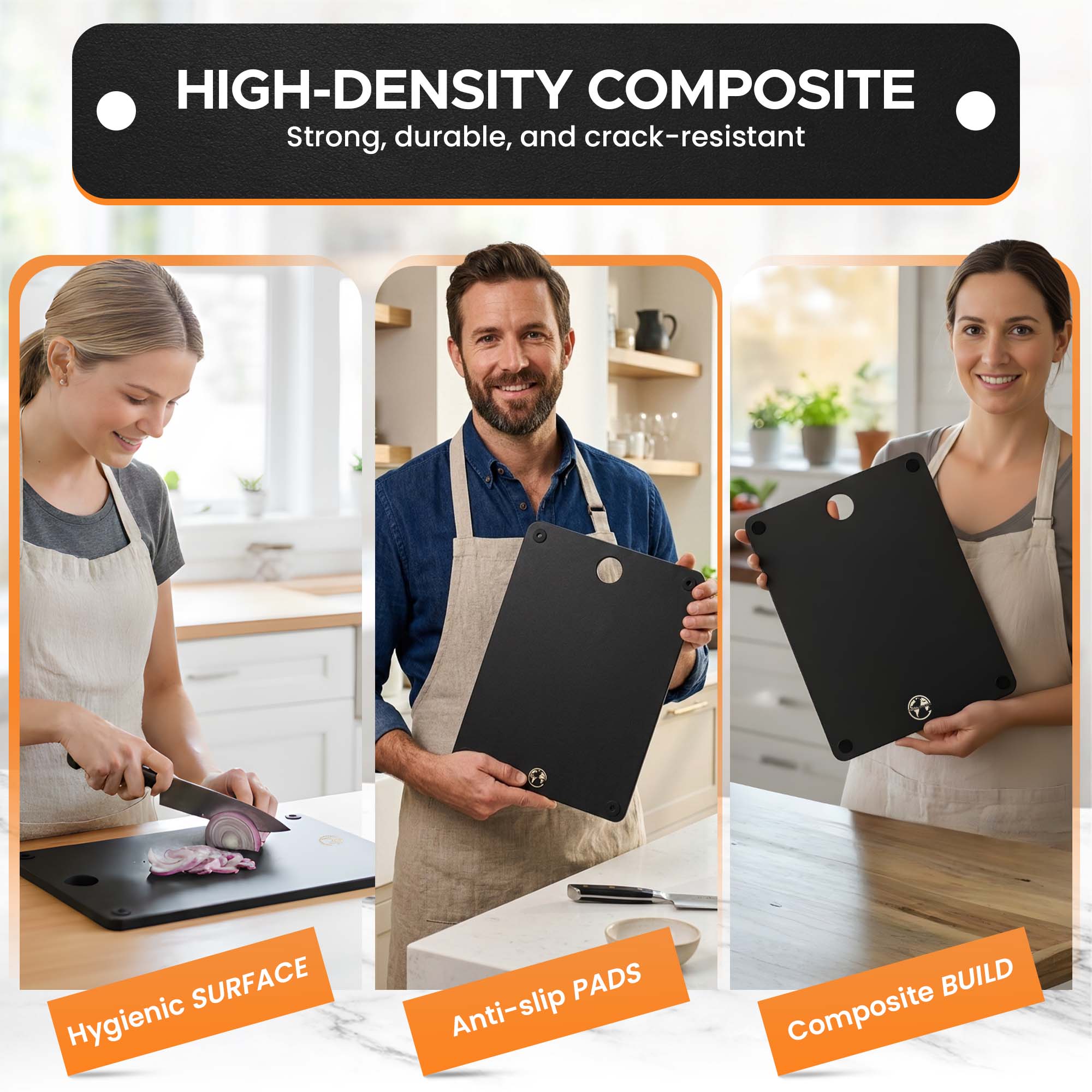 Black board with fresh ingredients